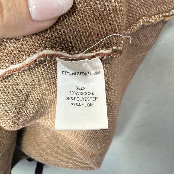 4Sienna Cicille Long Sleeve Sweater Dress Cut Out and Tie Back Details Fall L - Picture 4 of 8